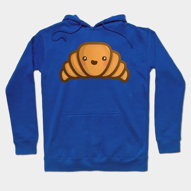 Super Cute Croissant - Kawaii Croissant Hoodie by perdita00